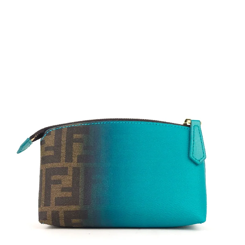 Ombre Zucca Coated Canvas Cosmetic Case