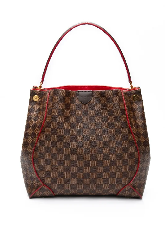 LOUIS VUITTON Cherry Damier Ebene Caissa Hobo Bag