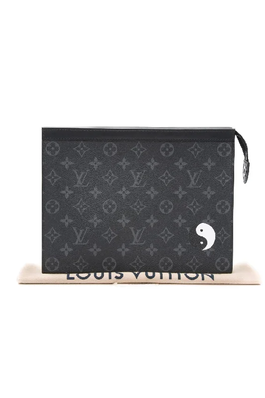 LOUIS VUITTON Monogram Eclipse 'Ying Yang' Pochette Voyage MM