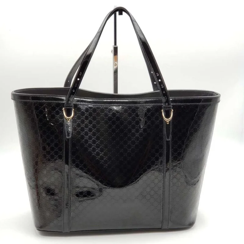 Gucci Patent Leather Tote Bag