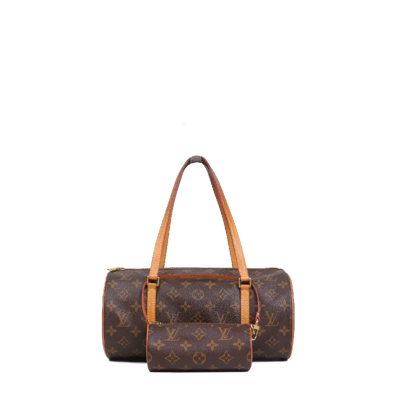 LOUIS VUITTON - Sac à main Papillon Louis Vuitton en toile enduite monogrammée