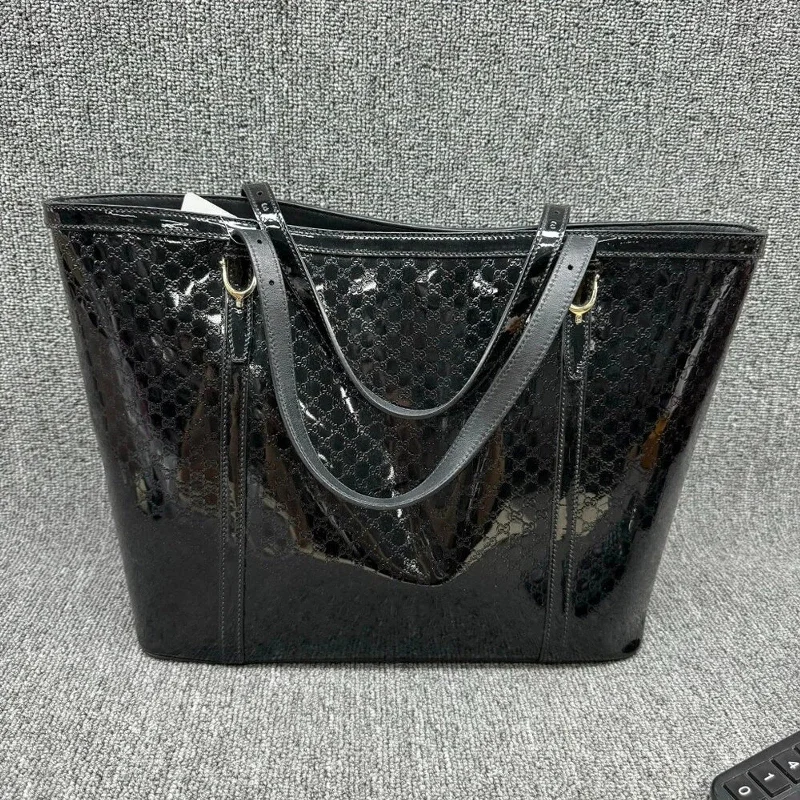 Gucci Patent Leather Tote Bag