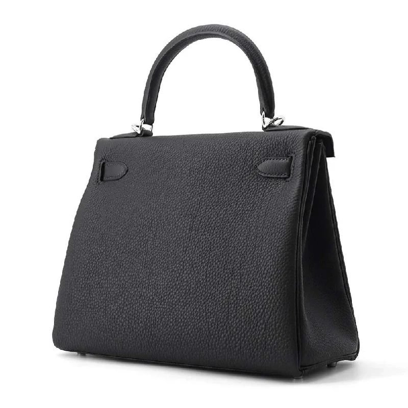 HERMES Kelly Retourne Black Togo Leather Size 28