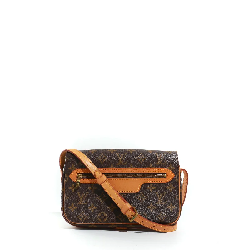 LOUIS VUITTON - Sac à bandoulière Saint Germain en toile monogramme et cuir naturel