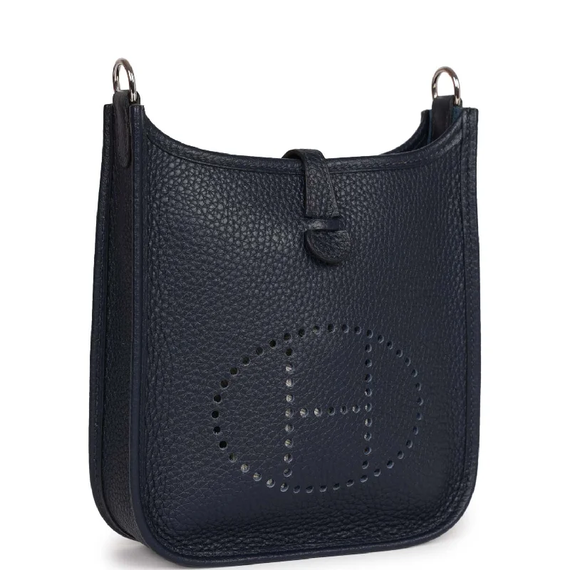 Hermes Evelyne TPM Bleu Nuit Clemence Palladium Hardware