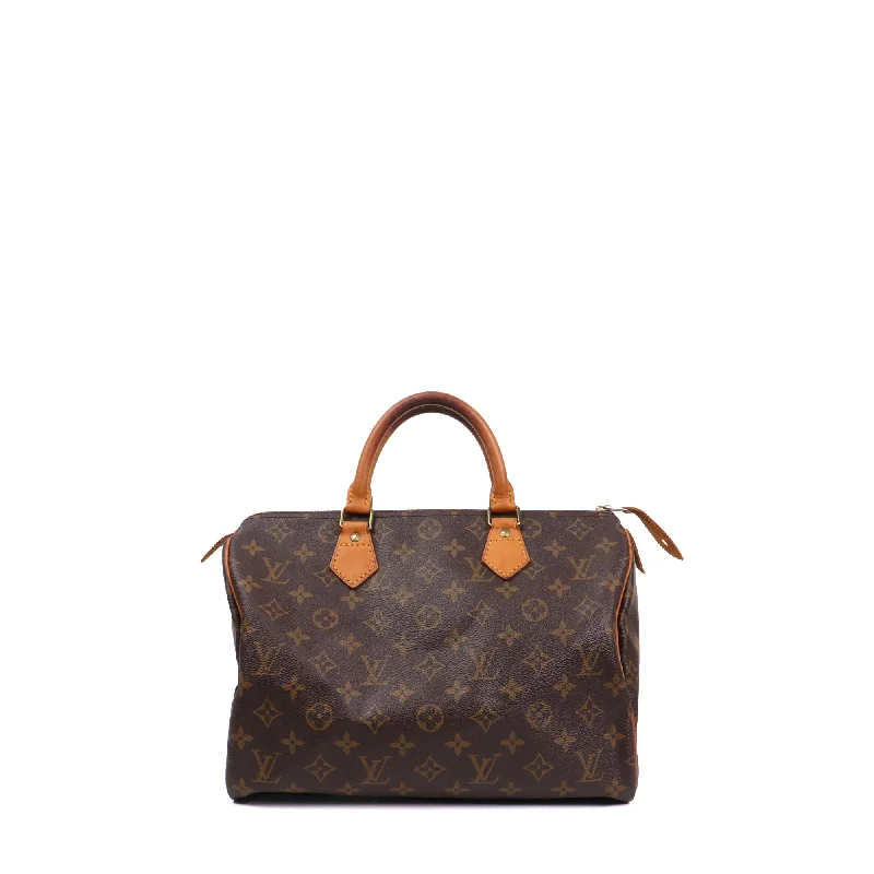 LOUIS VUITTON - Sac à main Speedy 30 Louis Vuitton en toile monogrammée