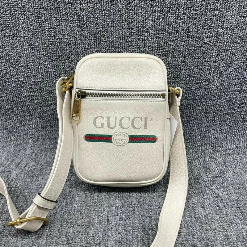 100% Authentic Gucci GG Leather Crossbody Bag