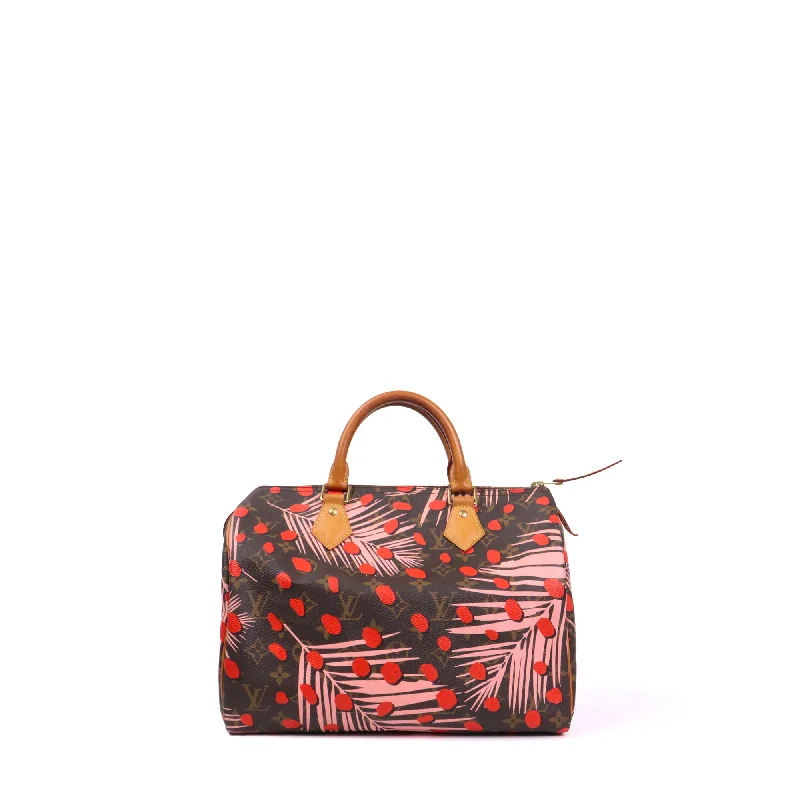 LOUIS VUITTON - Sac à main Speedy 30 Jungle Louis Vuitton en toile monogrammée