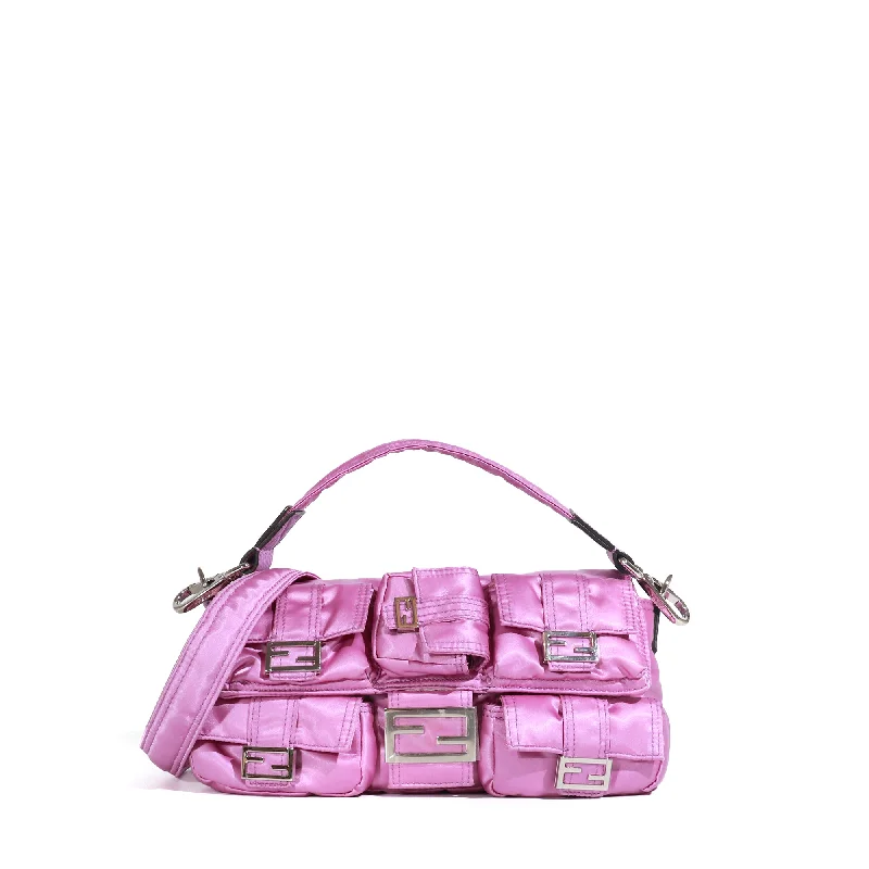 FENDI - Sac à bandoulière Baguette Multipoches en nylon violet