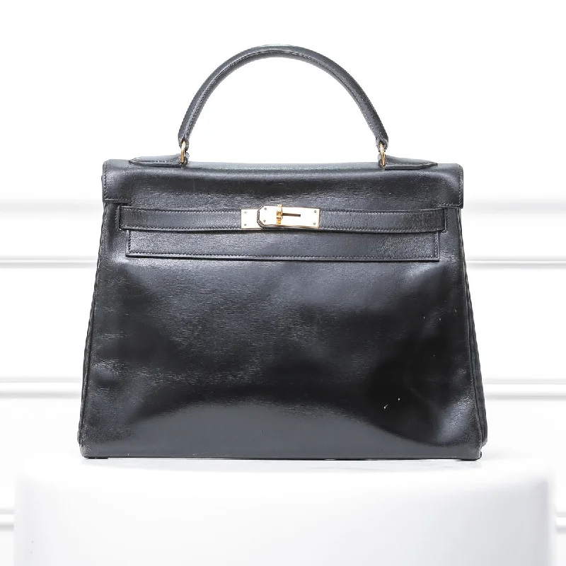 Hermes Kelly Noir Vintage 32