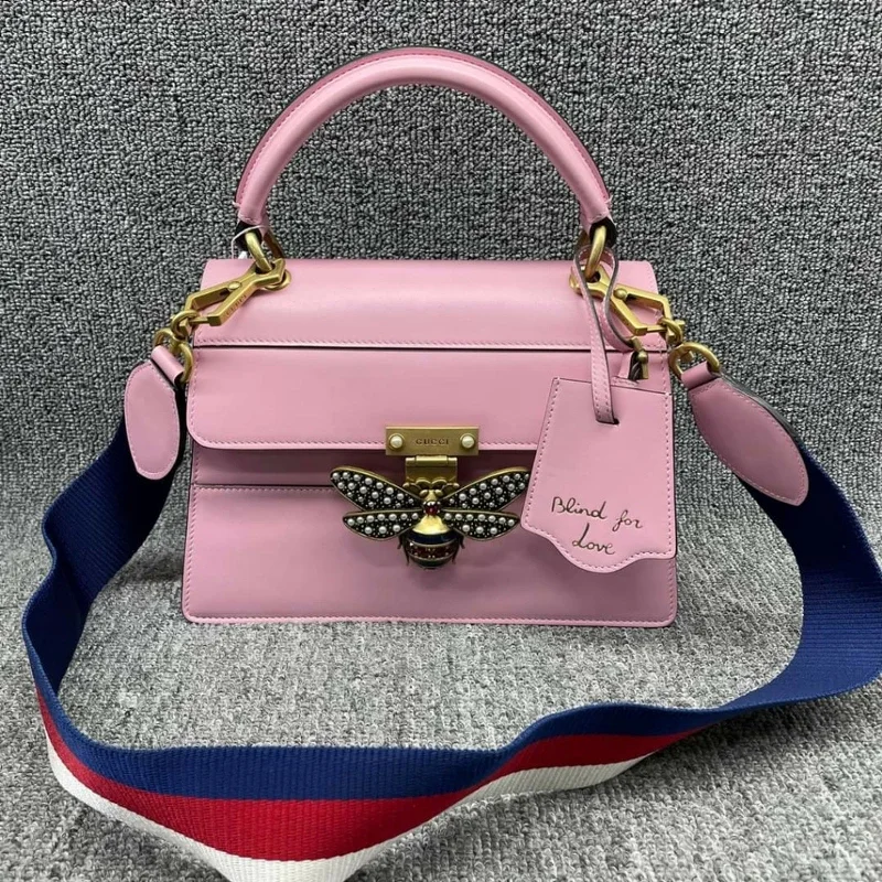 100%  Authentic GUCCI Queen Margaret Multicolor Leather Satchel