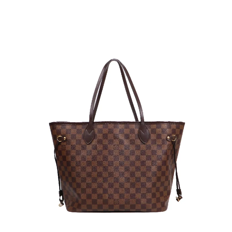 LOUIS VUITTON - Sac cabas Neverfull MM Louis Vuitton en toile damier ébène