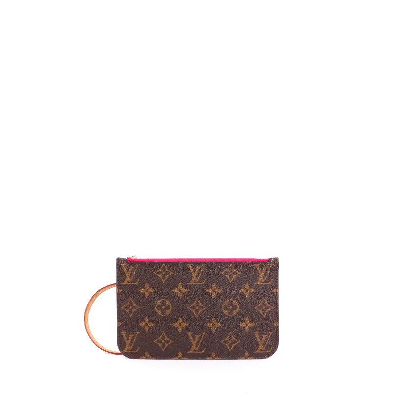 LOUIS VUITTON - Pochette Neverfull Louis Vuitton en toile monogrammée