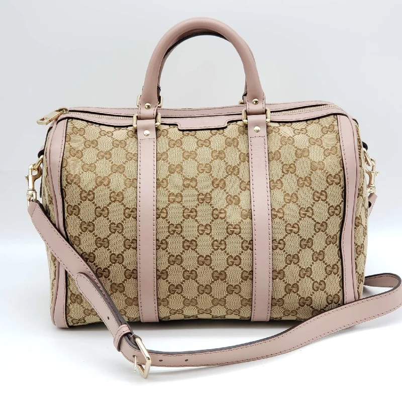 Gucci Canvas Vintage Medium Boston Shoulder, Crossbody & Hand Bag