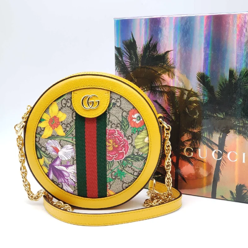 Gucci Ophidia Flora Round Shoulder Bag