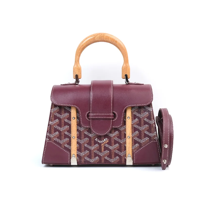 Goyard Mini Saigon Structured Burgundy