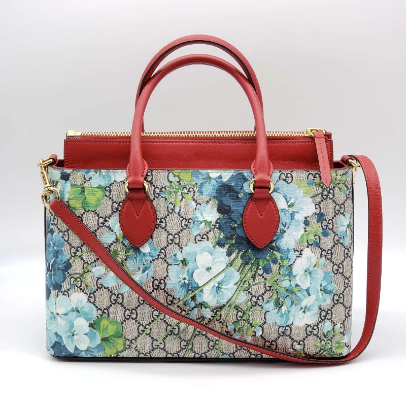 Gucci Supreme Floral Bloom Blue Hand Bag and Shoulder Bag