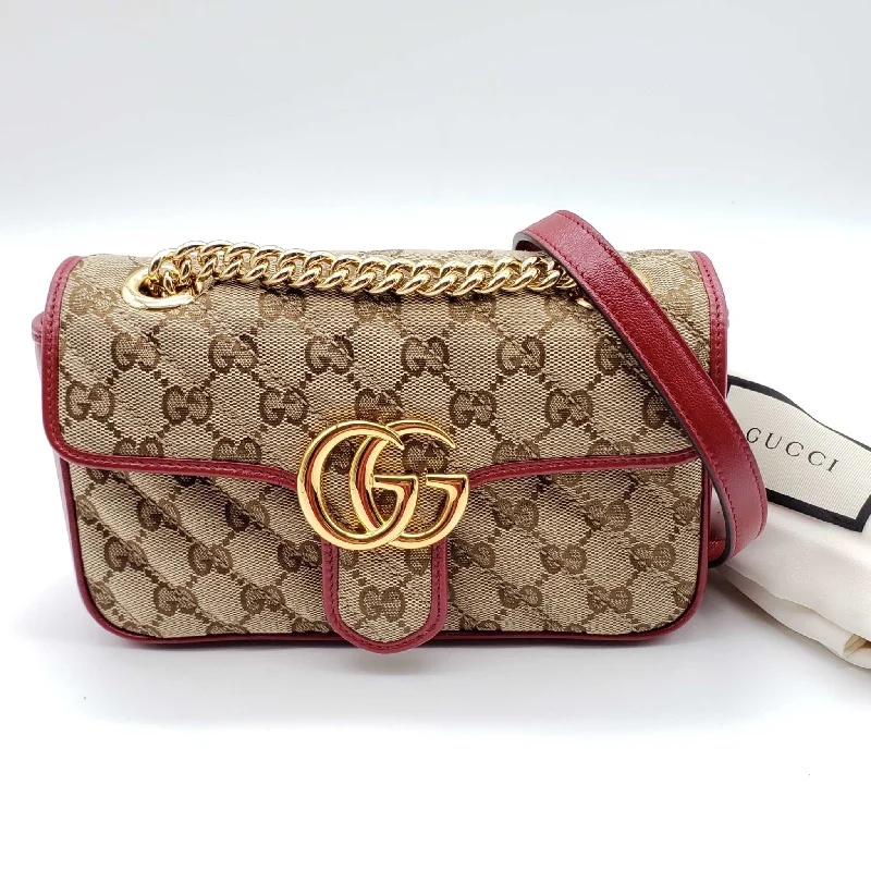 Gucci GG Marmont Mini Canvas & Leather Shoulder Bag