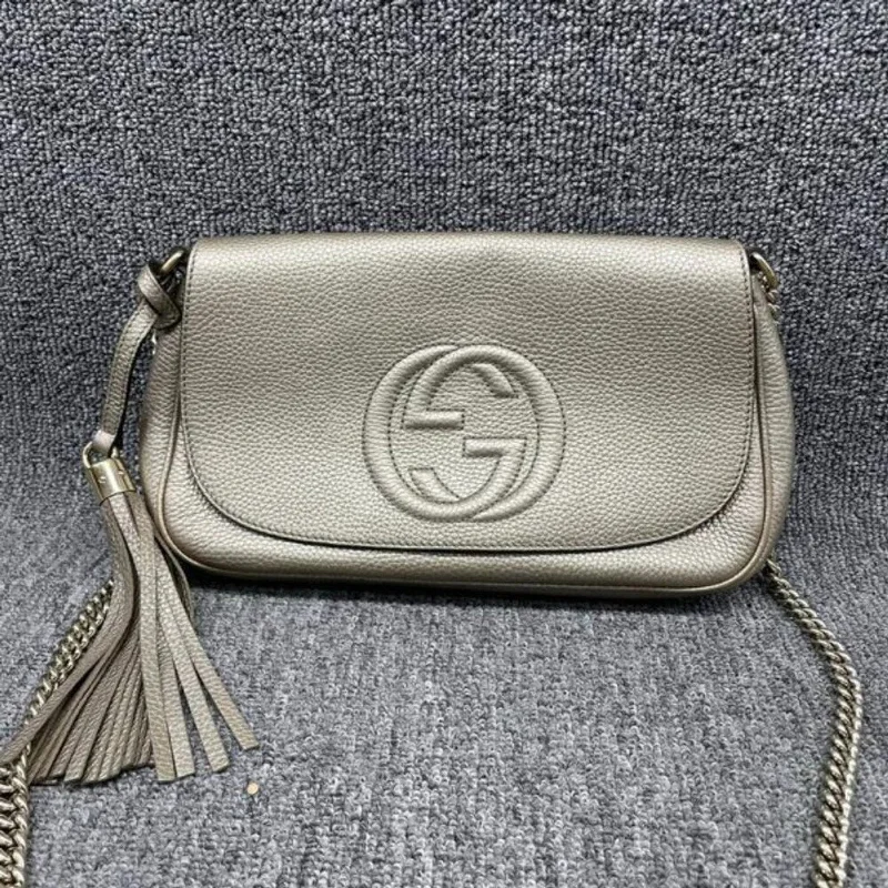 Gucci Soho Gold Metallic Shoulder Bag