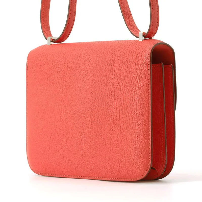 HERMES Constance3 Verso Rose Texas/Rose Ete Chevre Myzore Goatskin Size Mini