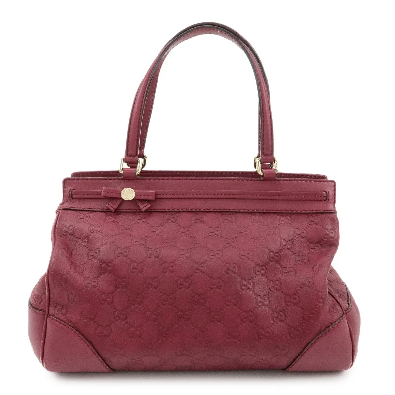 GUCCI Guccissima Princy Leather Tote Bag Bordeaux 257063