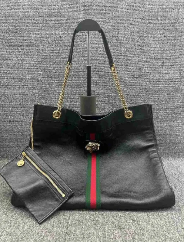 Gucci Black Supreme Leather Shoulder Bag