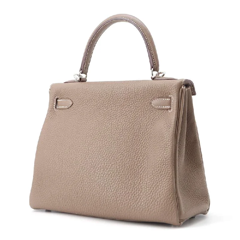 HERMES Kelly Retourne Etoupe Togo Leather Size 25