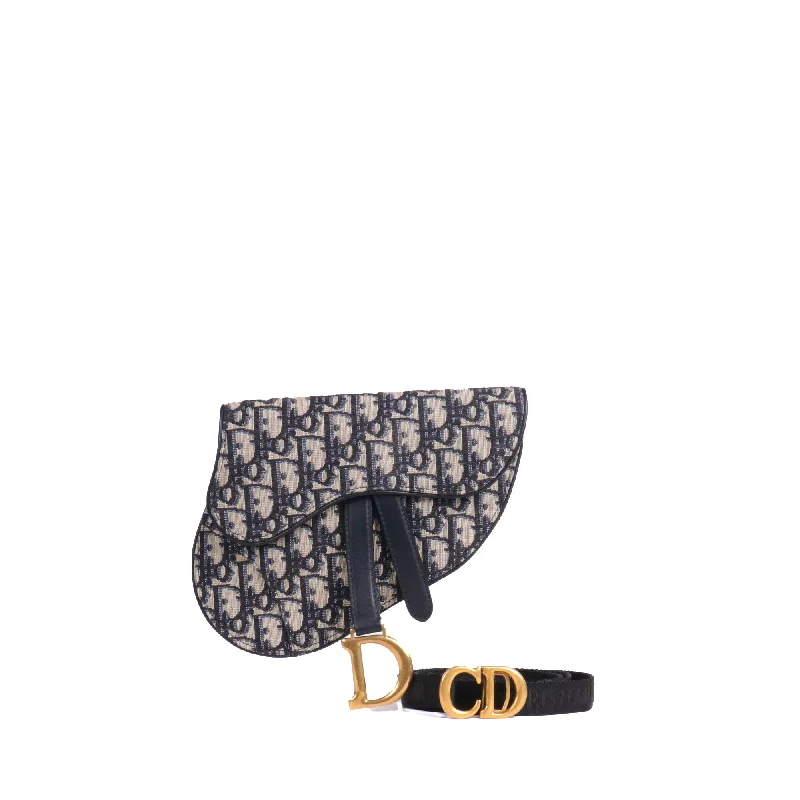 DIOR - Sac ceinture Saddle Dior en toile jacquard monogrammée