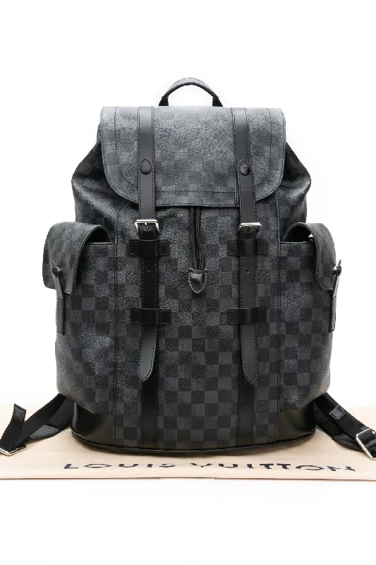 LOUIS VUITTON Damier Graphite Christopher PM Backpack