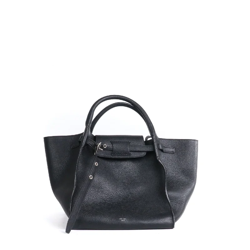 CELINE - Sac à main Big Bag Céline en cuir grainé noir