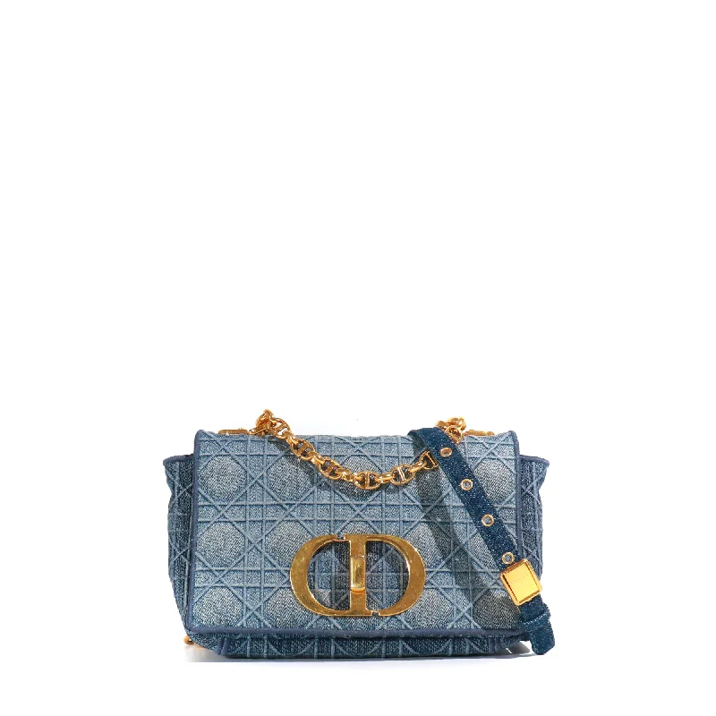 DIOR - Sac à bandoulière Caro small en denim