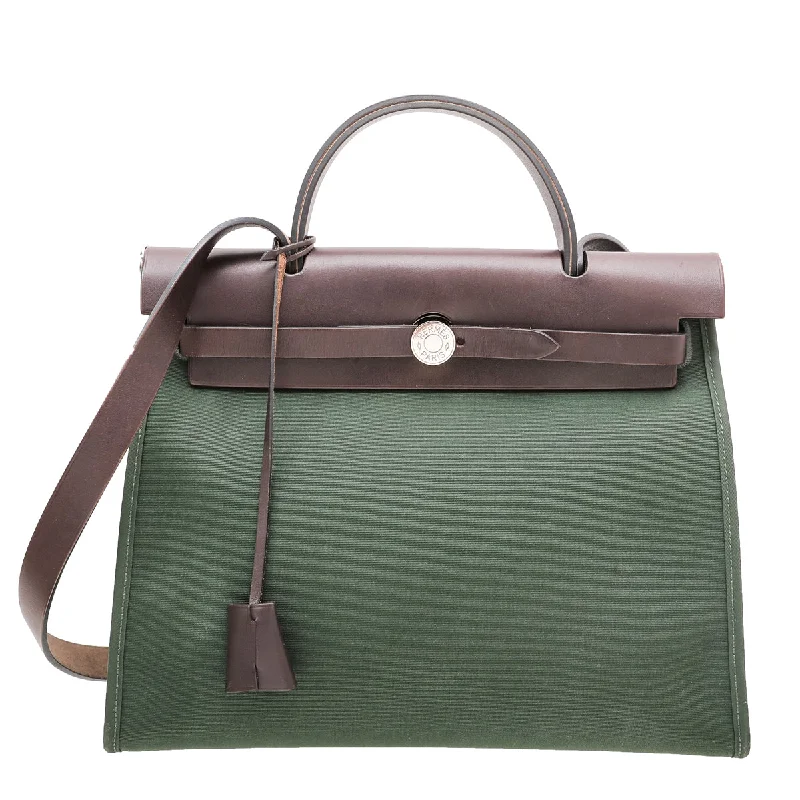 Hermes Forest Green Herbag PM Bag