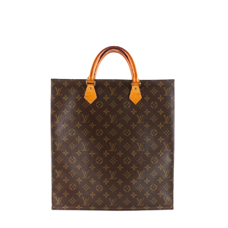 LOUIS VUITTON - Sac cabas plat en toile enduite monogrammée